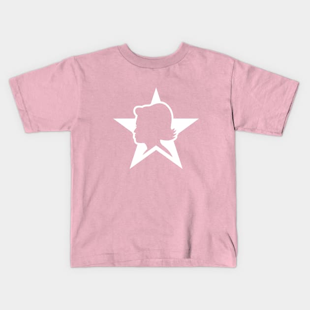 Michelle Obama Star Logo Kids T-Shirt by Carl Cordes